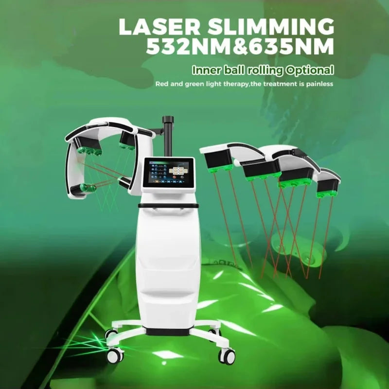 hot ！！10D laser 532nm green and red light fat reduction machine