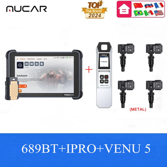 MUCAR OBD2 Diagnostic Tool 689BT CAN FD DOIP All Systems Scanner