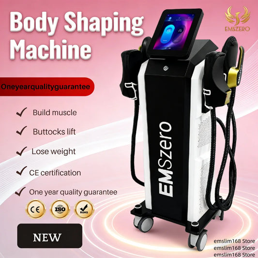 Salon Grade EmsNova 6500W EMS Zero RF Body Shaper Muscle Toning and Weight Loss Professional Fat Burning Device
