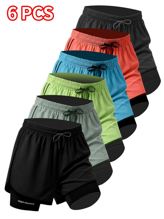 Winthunder Men's Athletic Shorts Breathable Sweat Absorbing Running