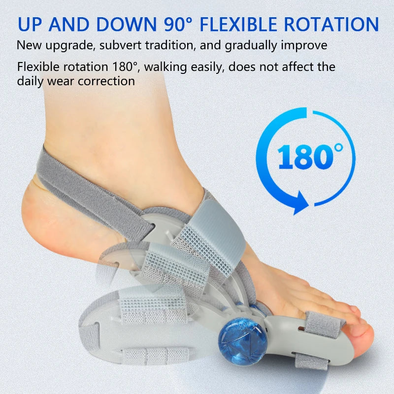 Unisex Rotatable Toe Separator for Foot Comfort and Pedicure