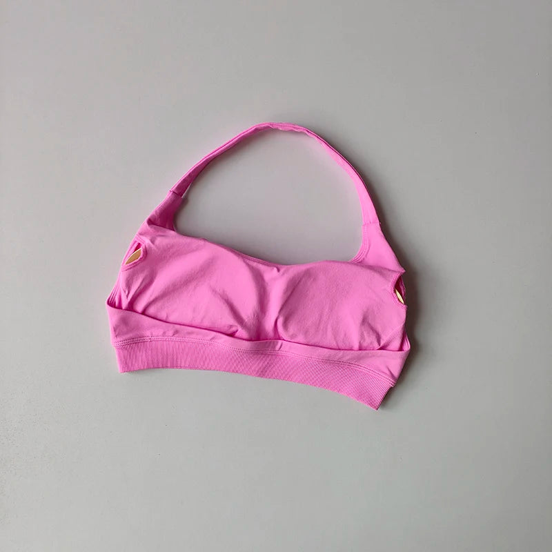 SKINOFSKIN Shockproof Seamless Padded Sports Bra Women Backless