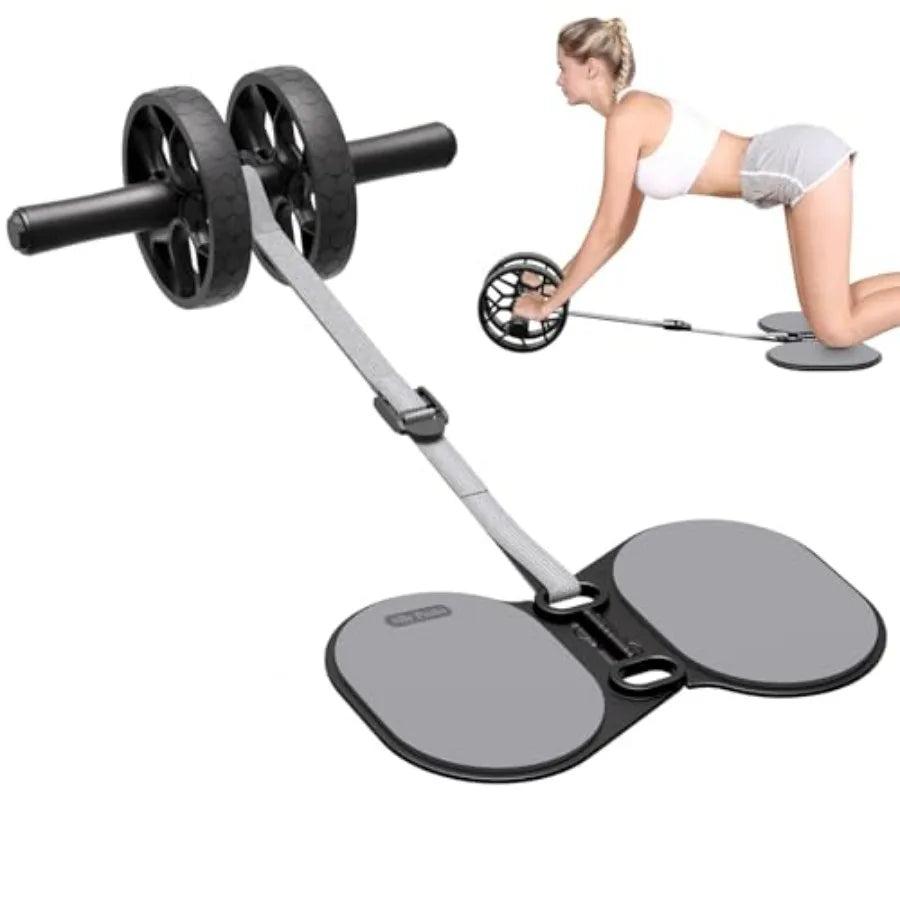 Ab Roller Wheel With Adjustable Resistance Automatic Rebound Core Workout