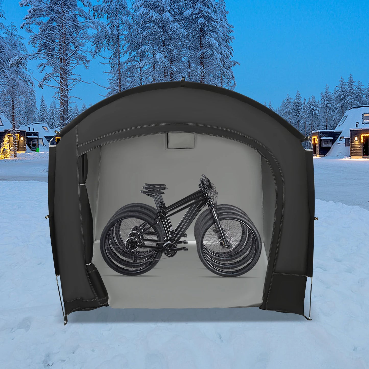 Bike Storage Shed Portable Waterproof Bicycle Shelter For 1-4 Bikes