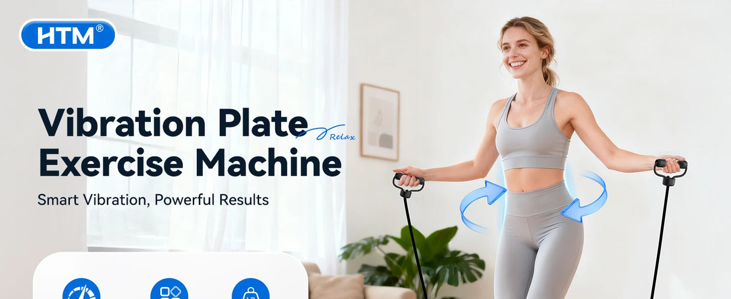 HTM Vibration Plate Exercise Machine With 120 Speed Levels