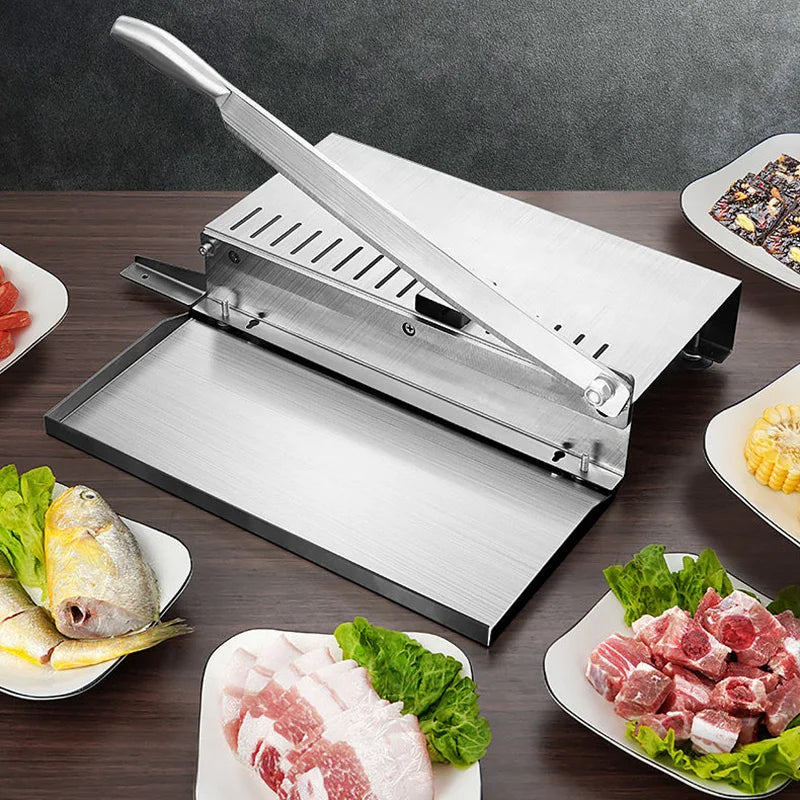 Frozen Meat  Bone Cutting Machine Commercial Slicer Minced Lamb Bone Meat Cutter Chicken Duck Fish Rib Lamb Cutting Kitchen Tool