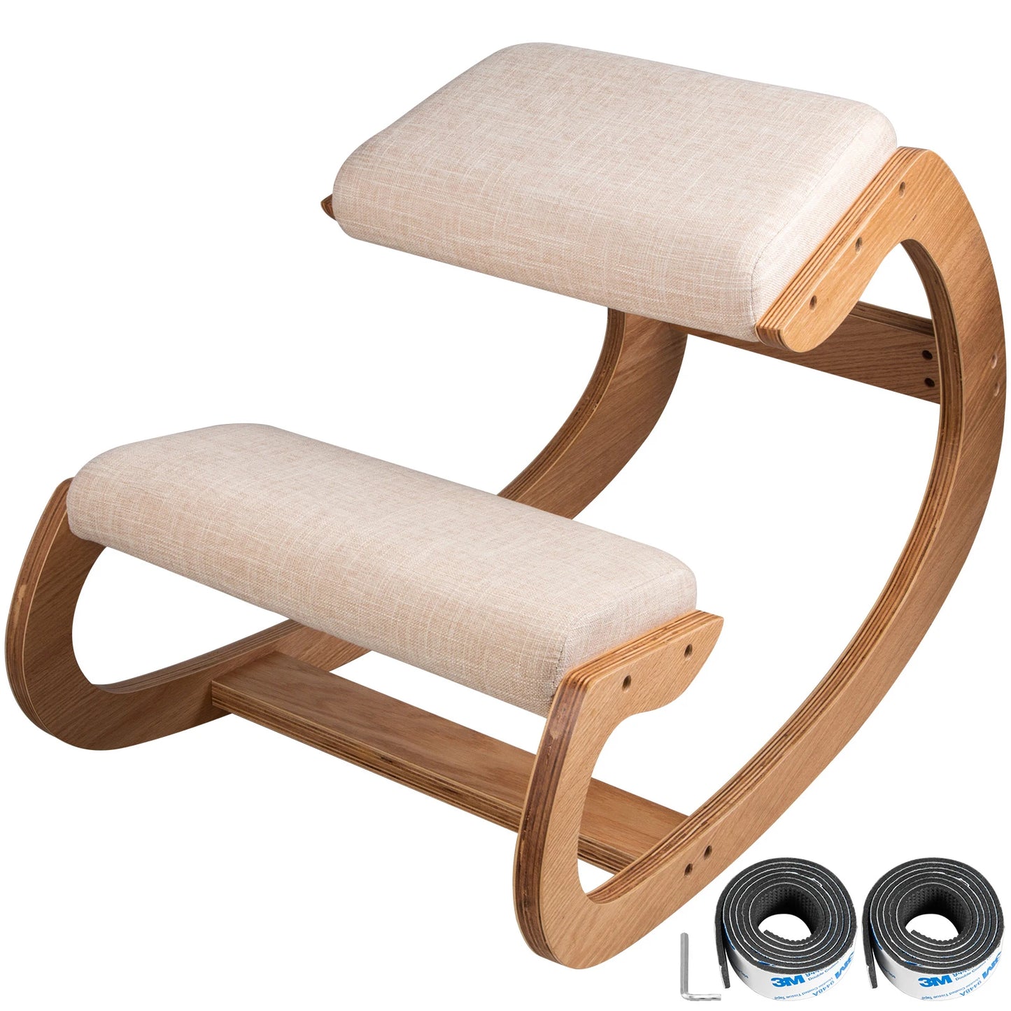 SucceBuy Ergonomic Kneeling Chair With Thick Cushion