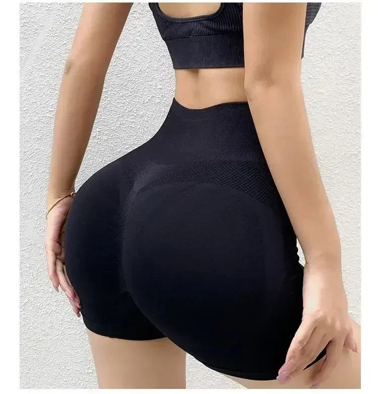 Yoga Set for Women Gym Clothes Seamless Sports Bra and Shorts