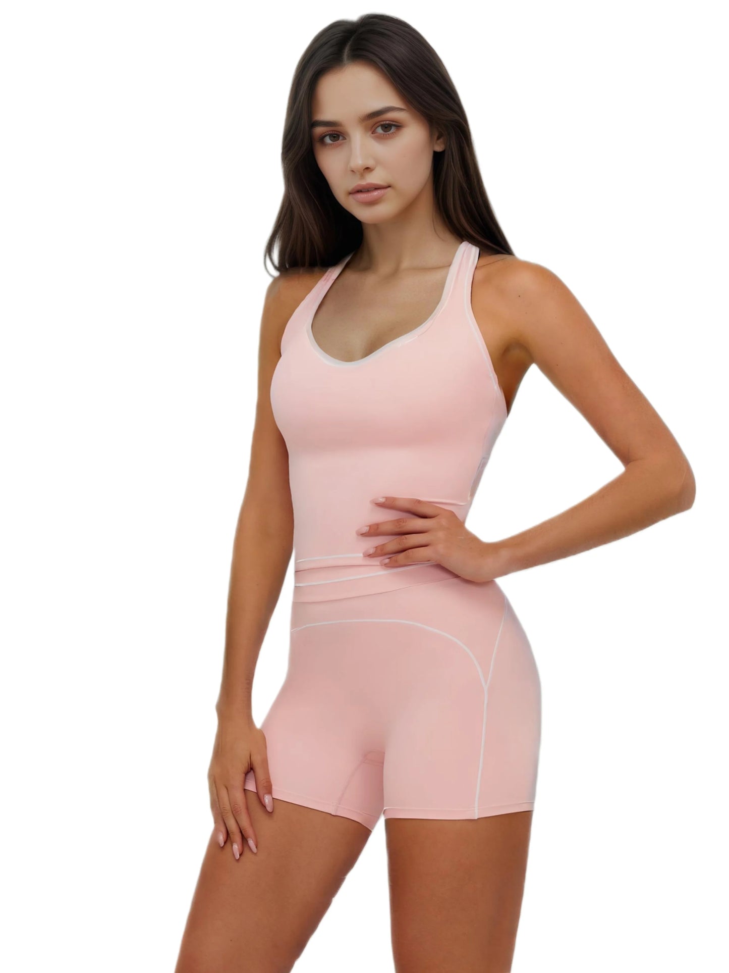 Airila 2-Piece Yoga Set Vest and Shorts Outdoor Fitness