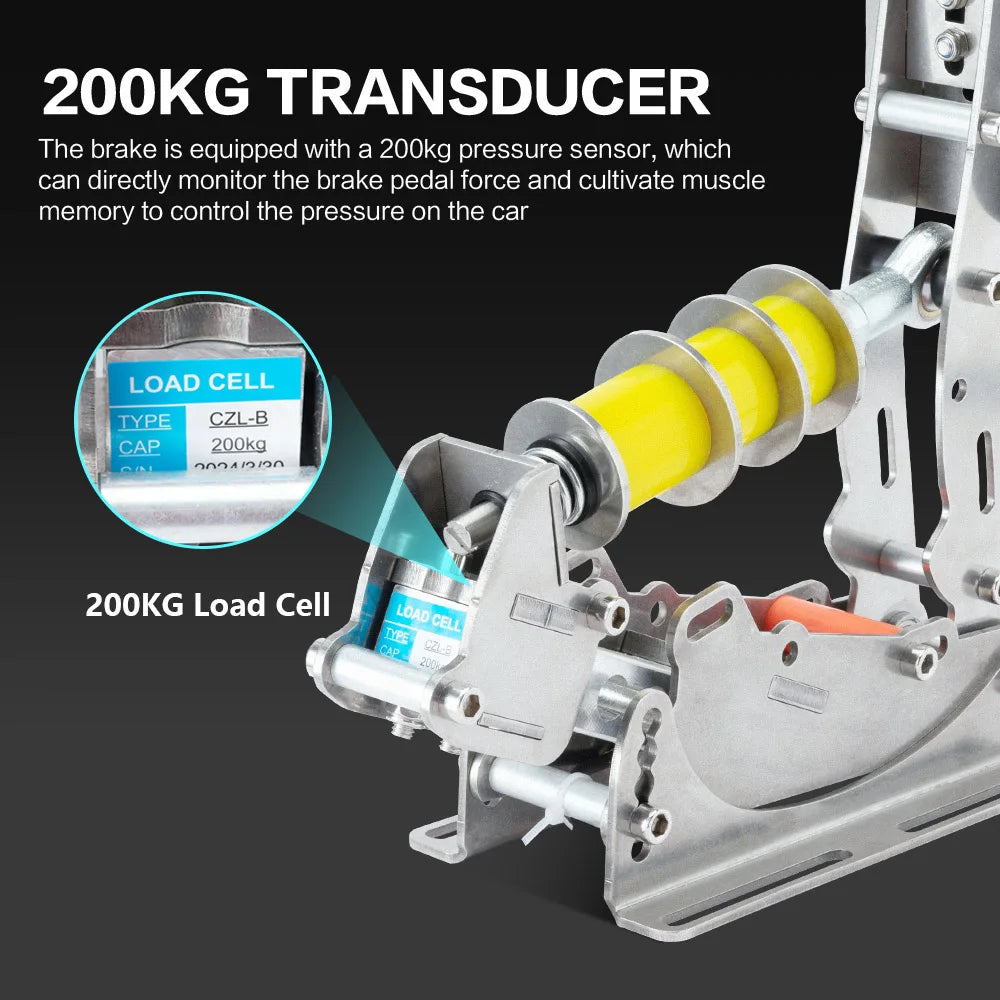 SimJack UT Pedals for Sim Racing With Load Cell Sensor