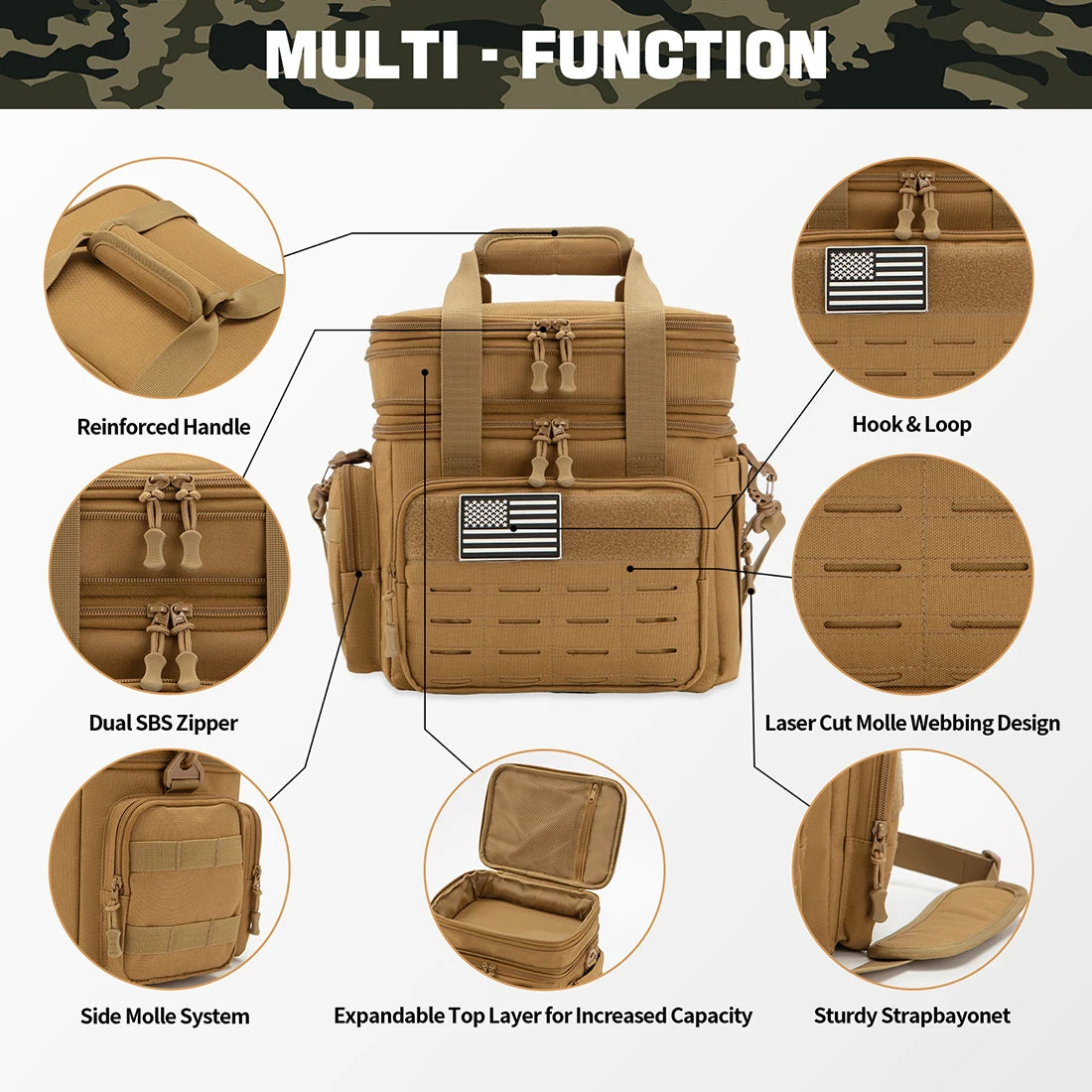 ReFire Gear Tactical Insulated Lunch Box Leakproof With Expandable Design