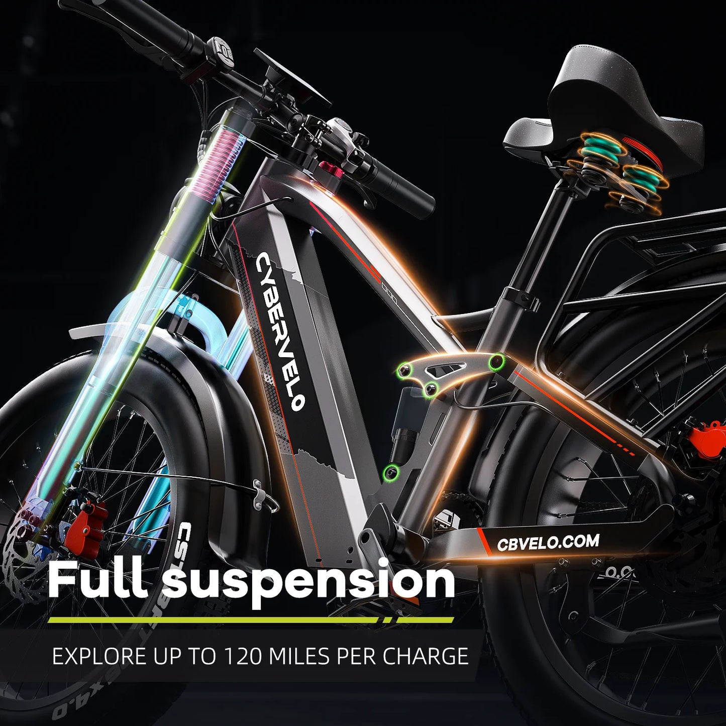 CYBERVELO Strong Power 5000W Off Road Electric Bike EK9