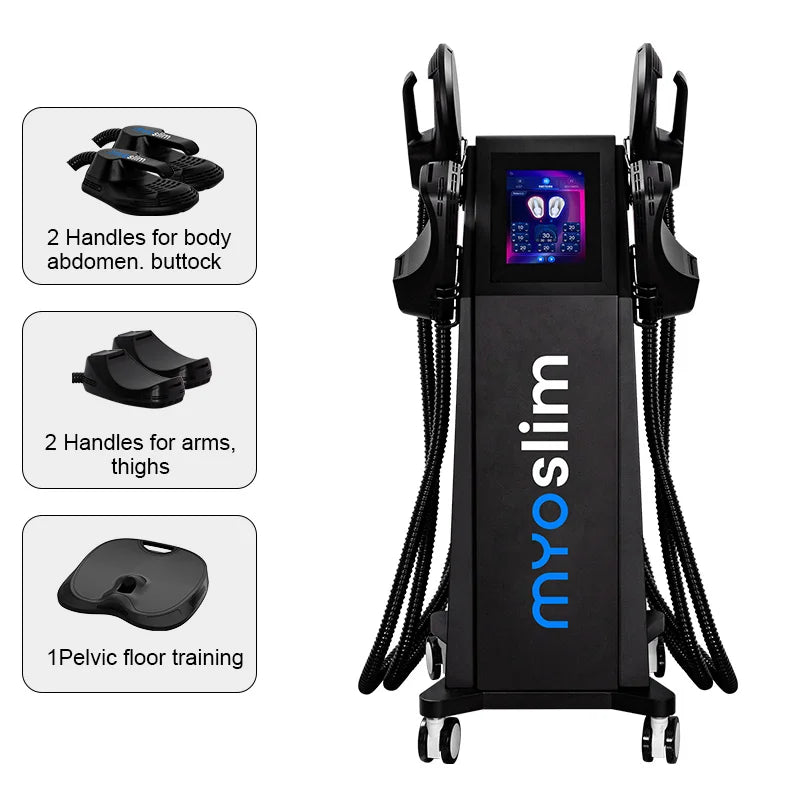 MYOslim Body Sculpt Machine 6500W 15T 200HZ EMS Neo RF Nova HIEMT Muscle Building Fat Burning Weight Loss Muscle Stimulation CE