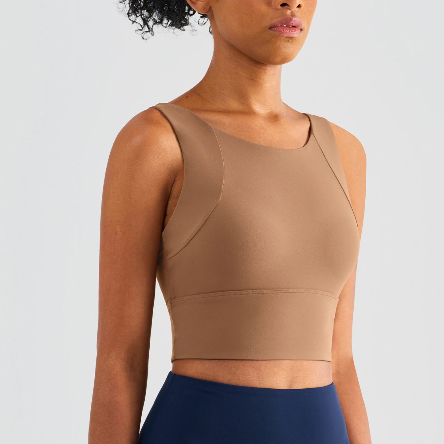 Yoga Sports Bra For Women Breathable Polyester Elastic Support