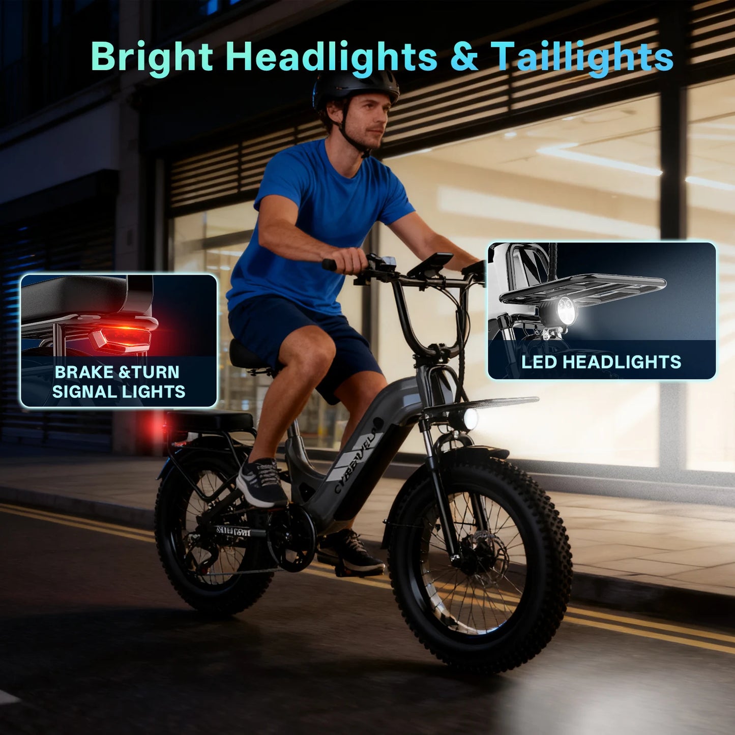 CYBERVELO EK12 Step-Through Electric Bike With 48V 20Ah Battery