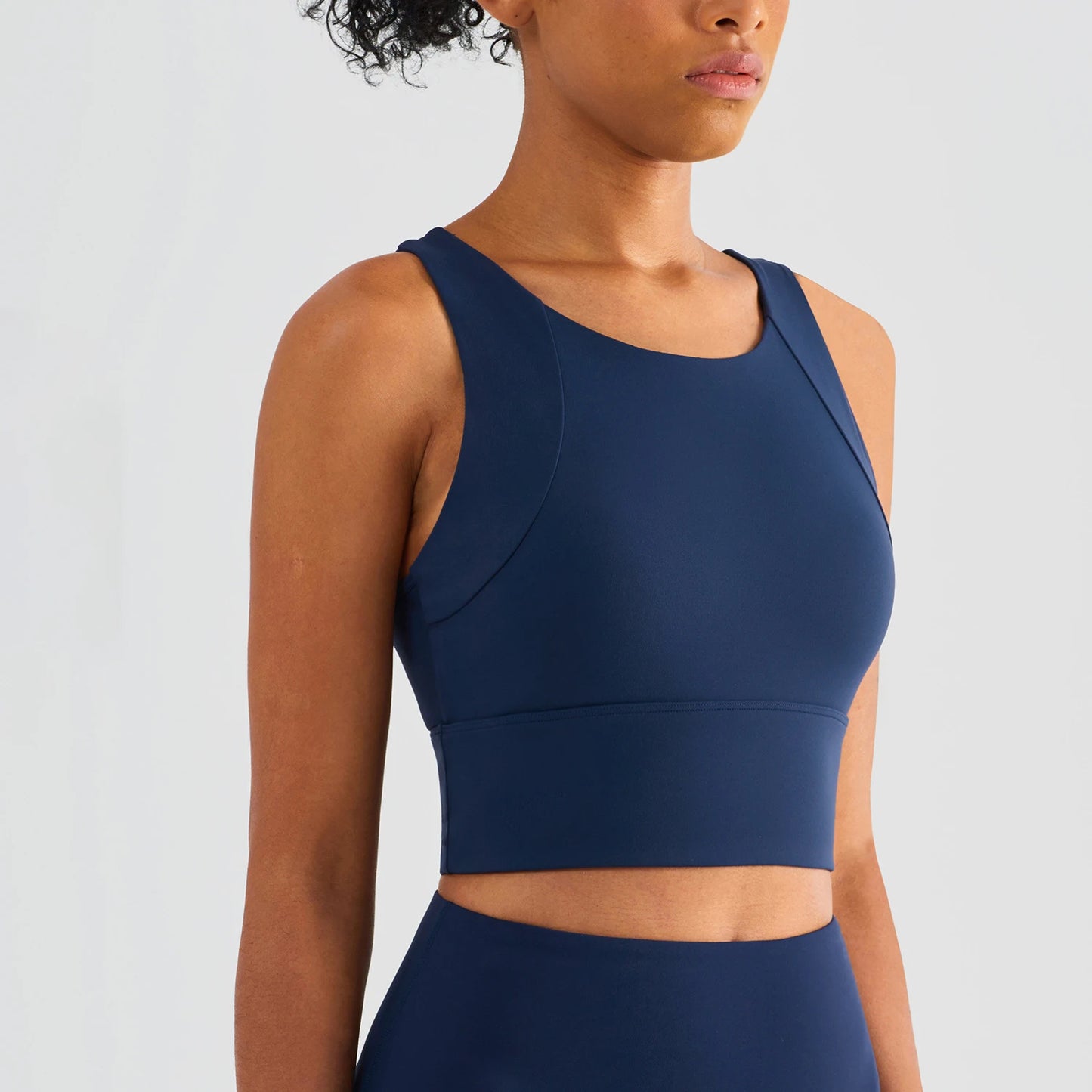 Yoga Sports Bra For Women Breathable Polyester Elastic Support