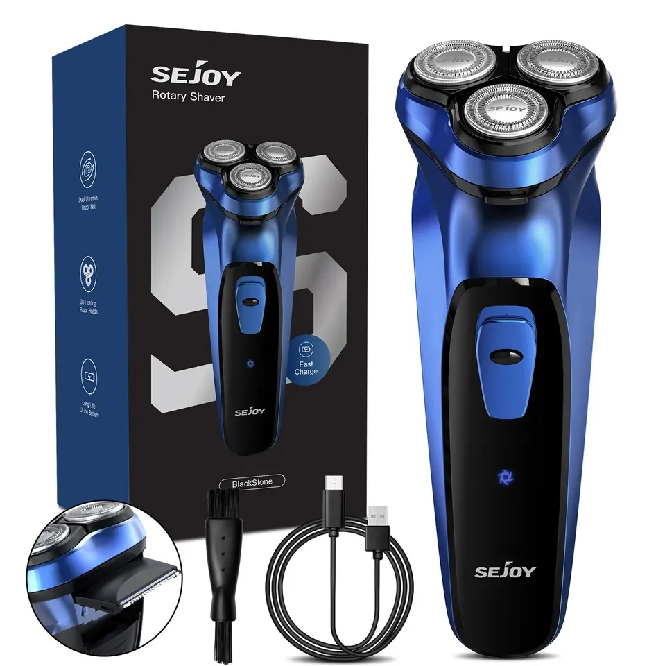 Sejoy Electric Razor For Men Rechargeable Shaver Floating Head