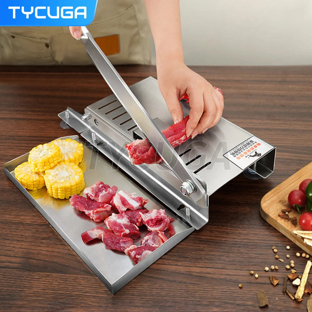 Frozen Meat  Bone Cutting Machine Commercial Slicer Minced Lamb Bone Meat Cutter Chicken Duck Fish Rib Lamb Cutting Kitchen Tool