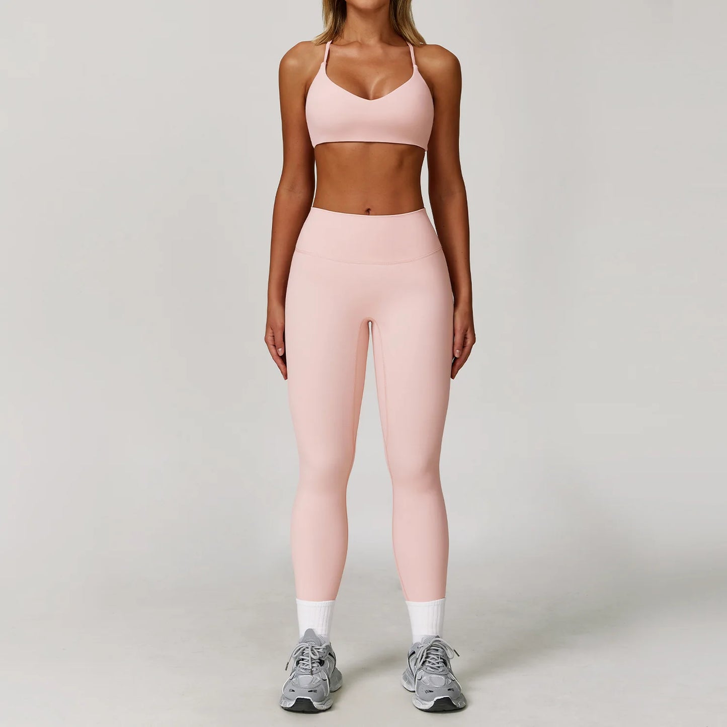 NONECN Womens Gym Set Yoga Wear Breathable Quick Dry Activewear