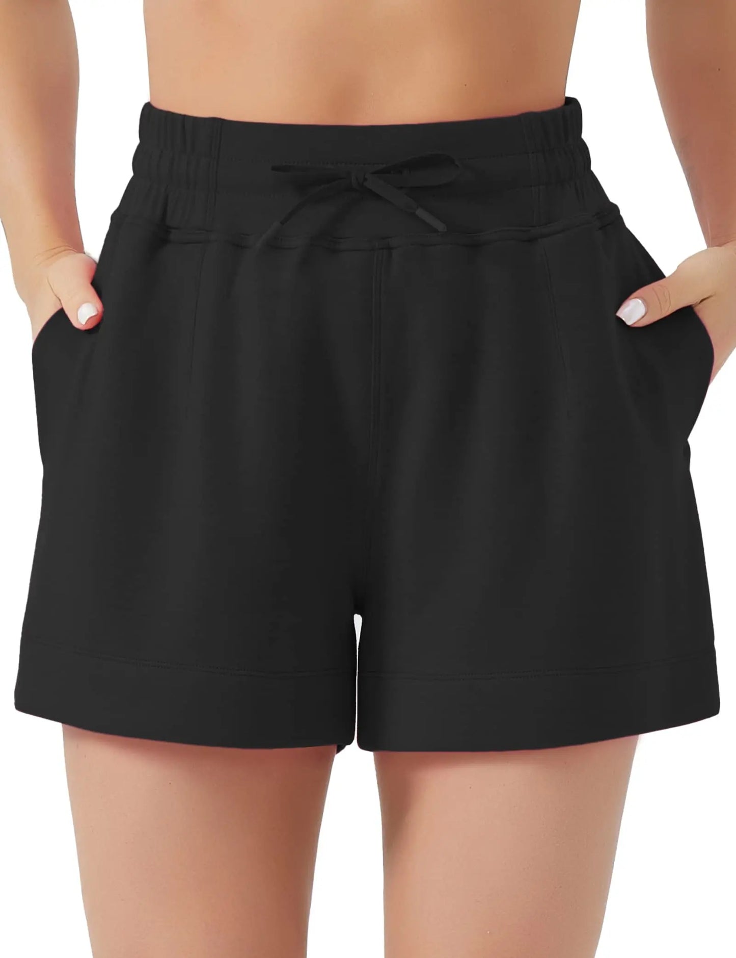 Women Drawstring High Waist Shorts Ultra Soft Comfort