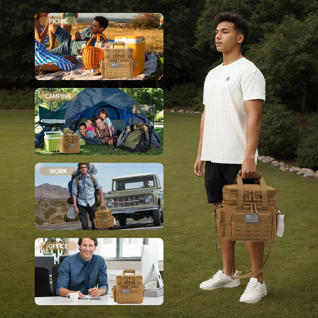 ReFire Gear Tactical Insulated Lunch Box Leakproof With Expandable Design
