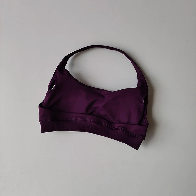 SKINOFSKIN Shockproof Seamless Padded Sports Bra Women Backless