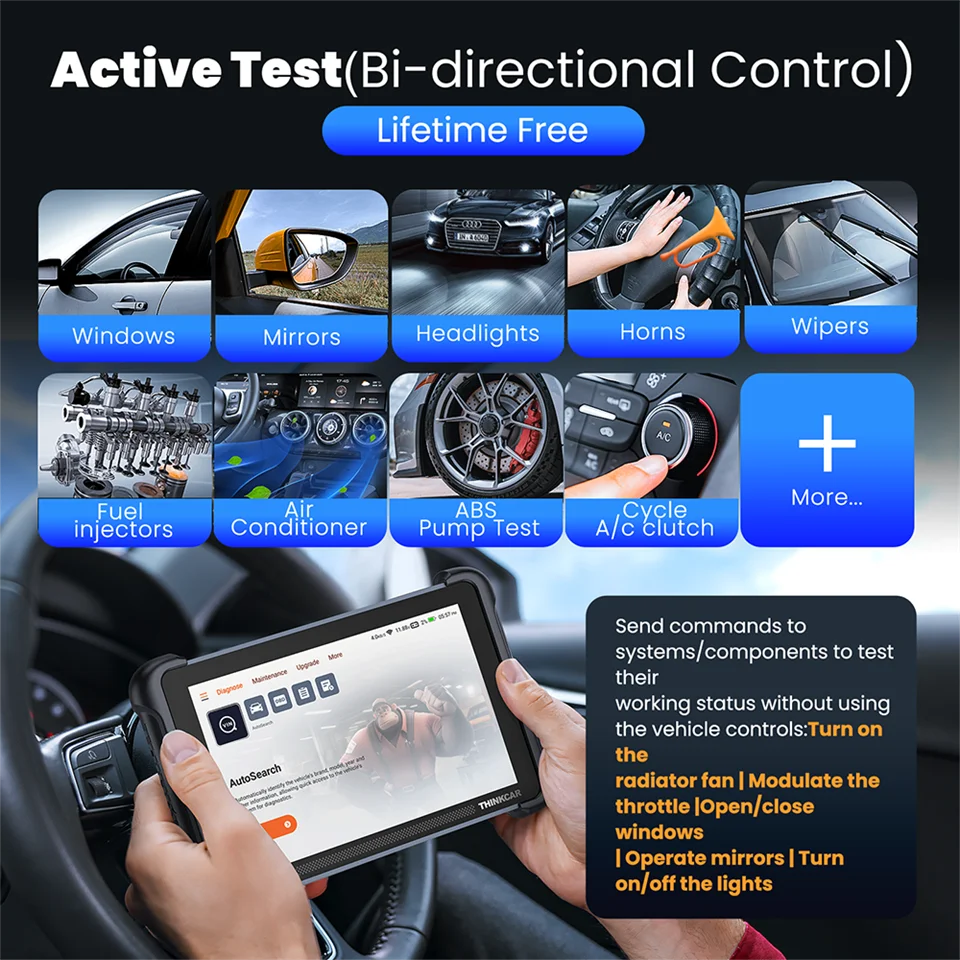 MUCAR OBD2 Diagnostic Tool 689BT CAN FD DOIP All Systems Scanner