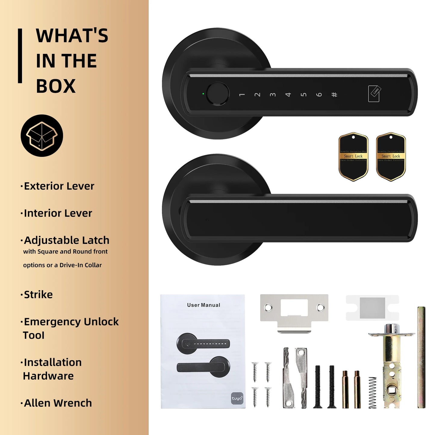 Viladepot Smart Lock Fingerprint Door Lock With Bluetooth App Control