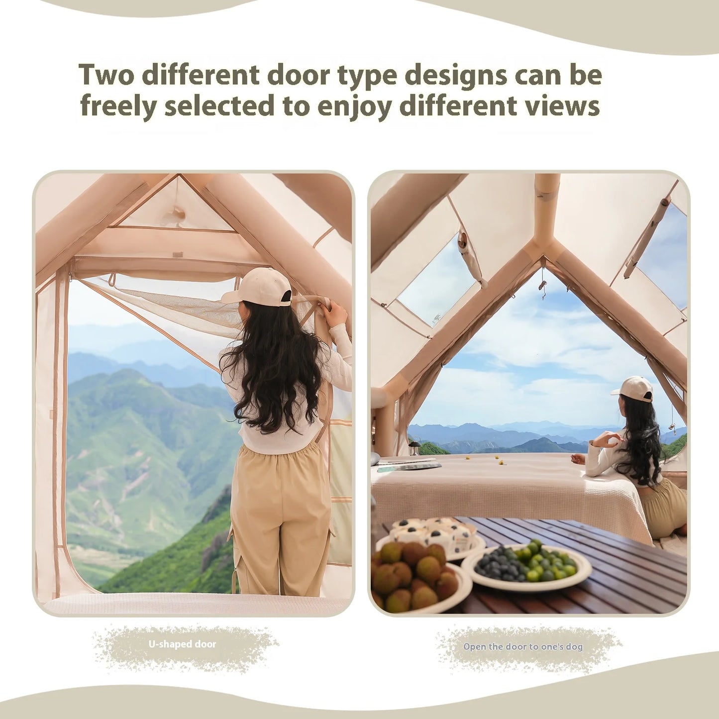 Pakicetus Inflatable Camping Tents for Adults and Families