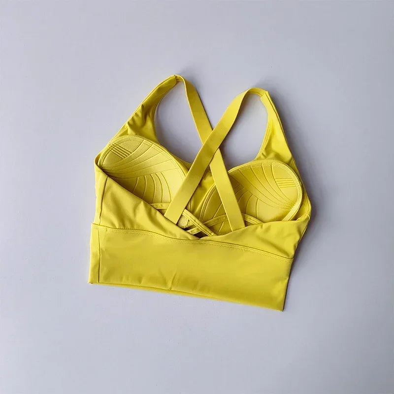 Push Up Sports Bra For Running And Yoga All In One Shock Proof