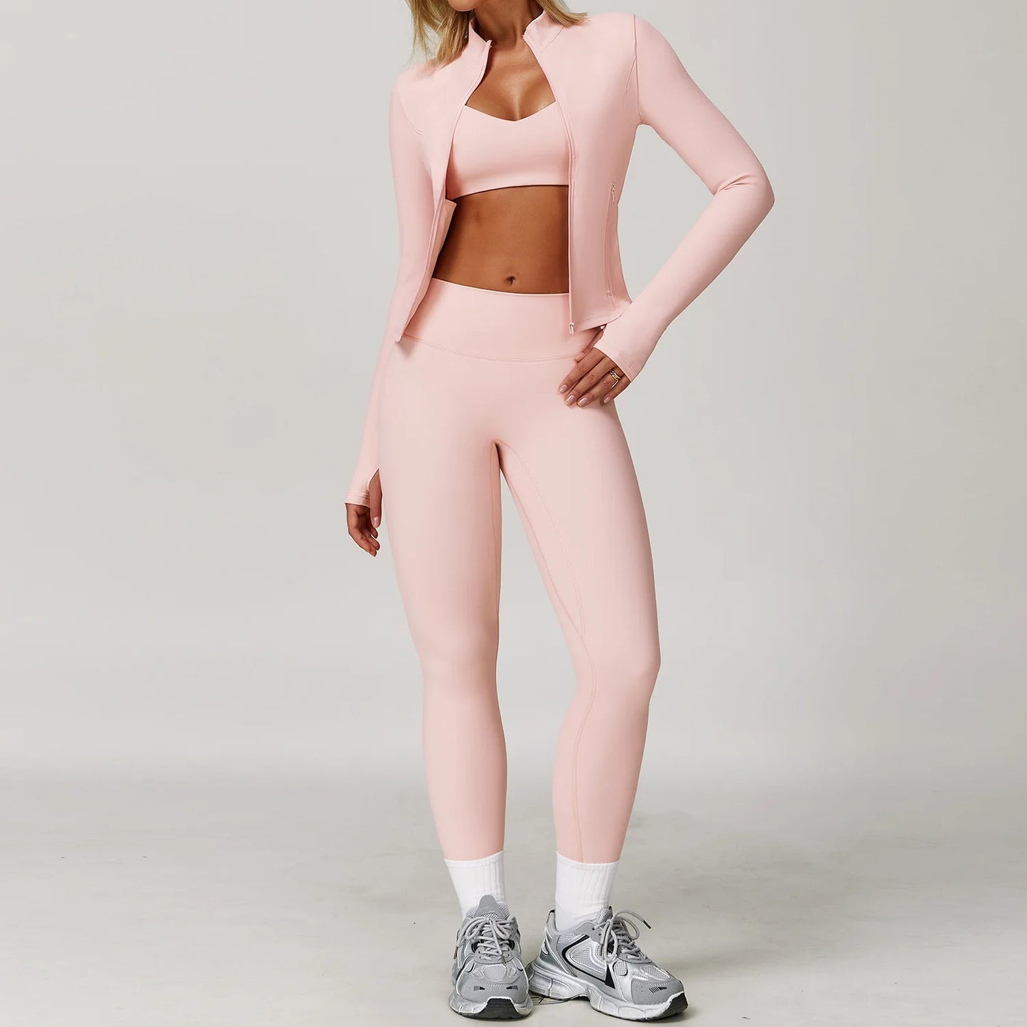 NONECN Womens Gym Set Yoga Wear Breathable Quick Dry Activewear
