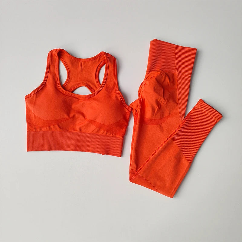 SKINOFSKIN 2 Piece Sports Bra Set For Yoga And Running