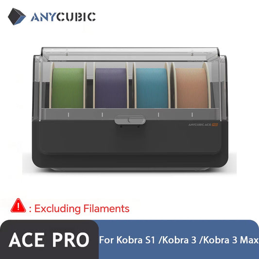 Anycubic ACE Pro For Kobra S1/Kobra 3/Kobra 3 MAX Filament Box Auto Drying Filament Back Up Support 4 Color Printing