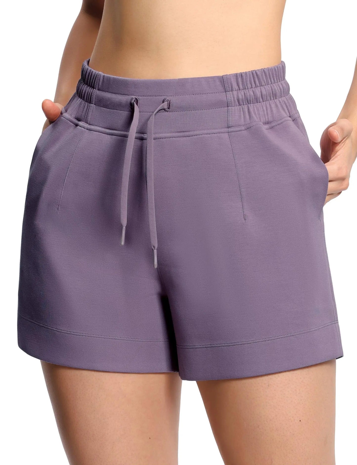 Women Drawstring High Waist Shorts Ultra Soft Comfort