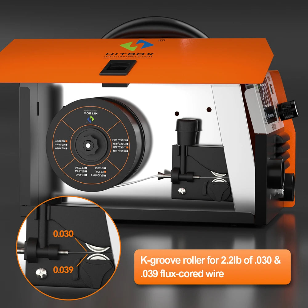 HITBOX HBM200 Semi-automatic Non Gas MIG Welding Machine 3 in 1 ARC/MIG/Lift TIG Portable Home Inverter Welder Synergy Tool