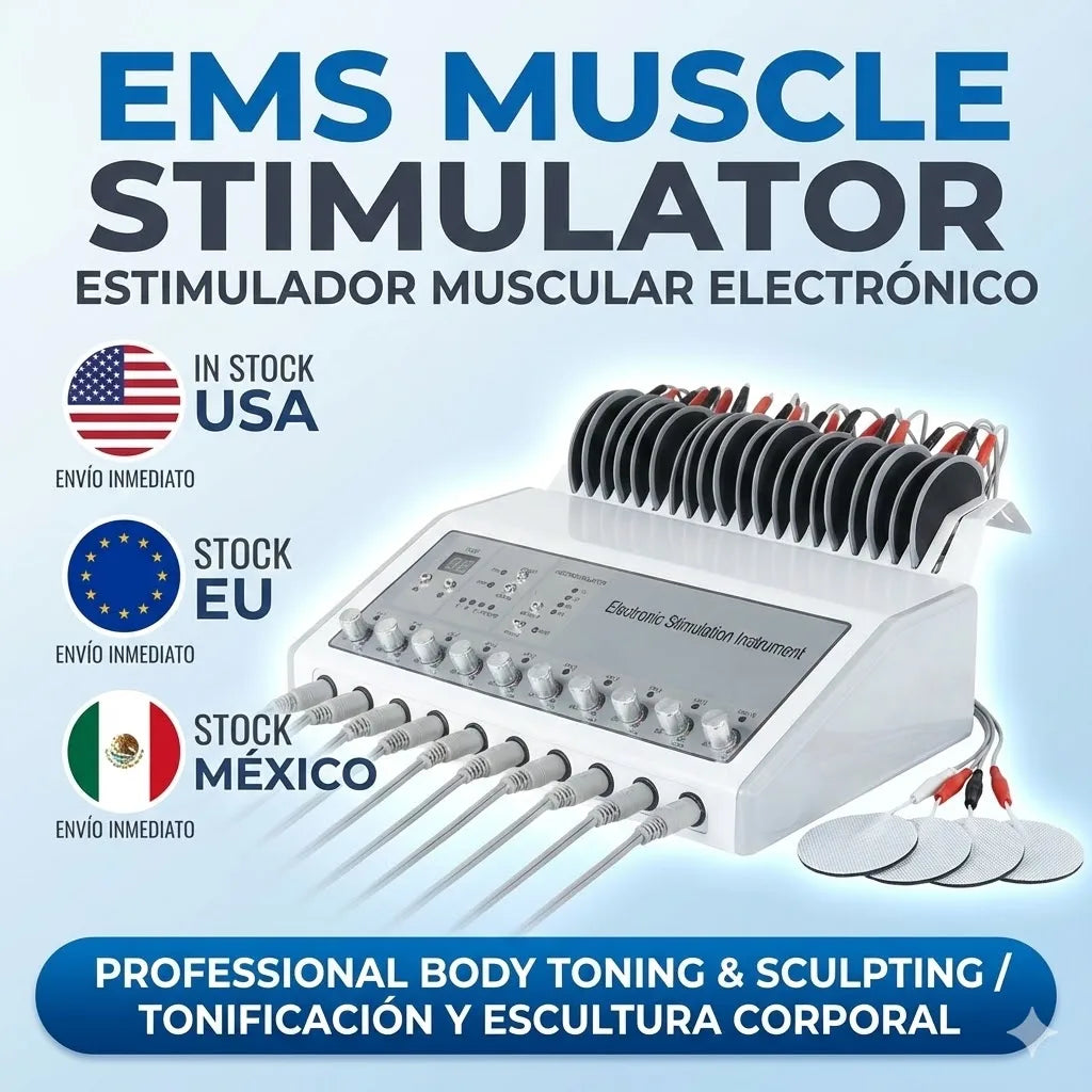 XHUODADA Waves EMS Electric Muscle Stimulator Massager For Weight Loss