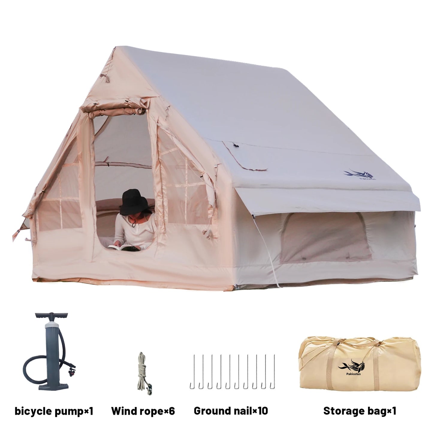 Pakicetus Inflatable Camping Tents for Adults and Families