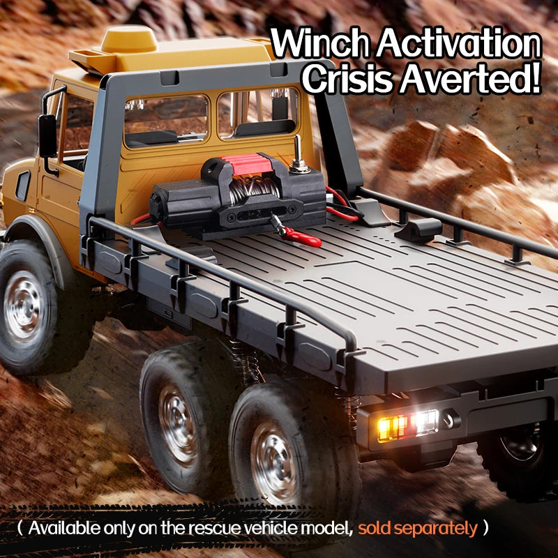 JIKEFUN C8823 6WD RC Car Off Road Rescue Truck Vehicle