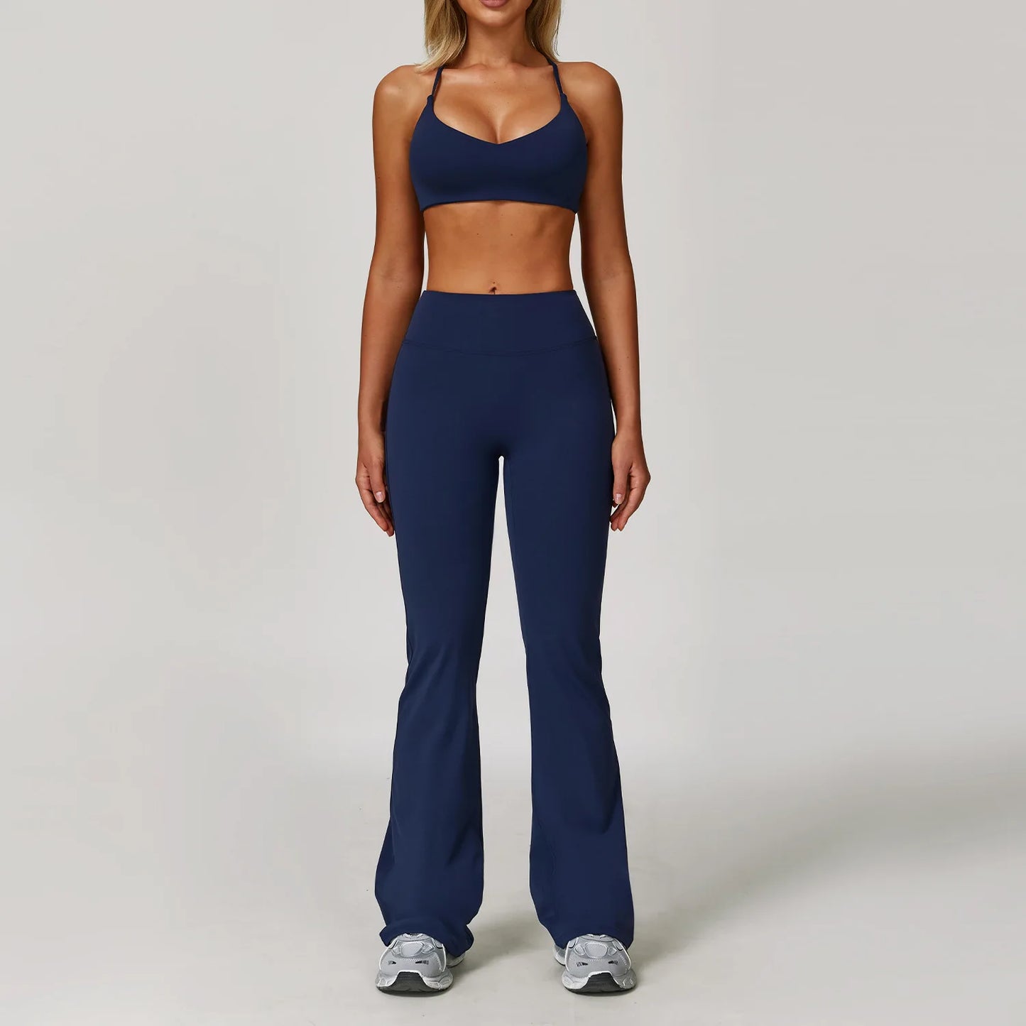 NONECN Womens Gym Set Yoga Wear Breathable Quick Dry Activewear