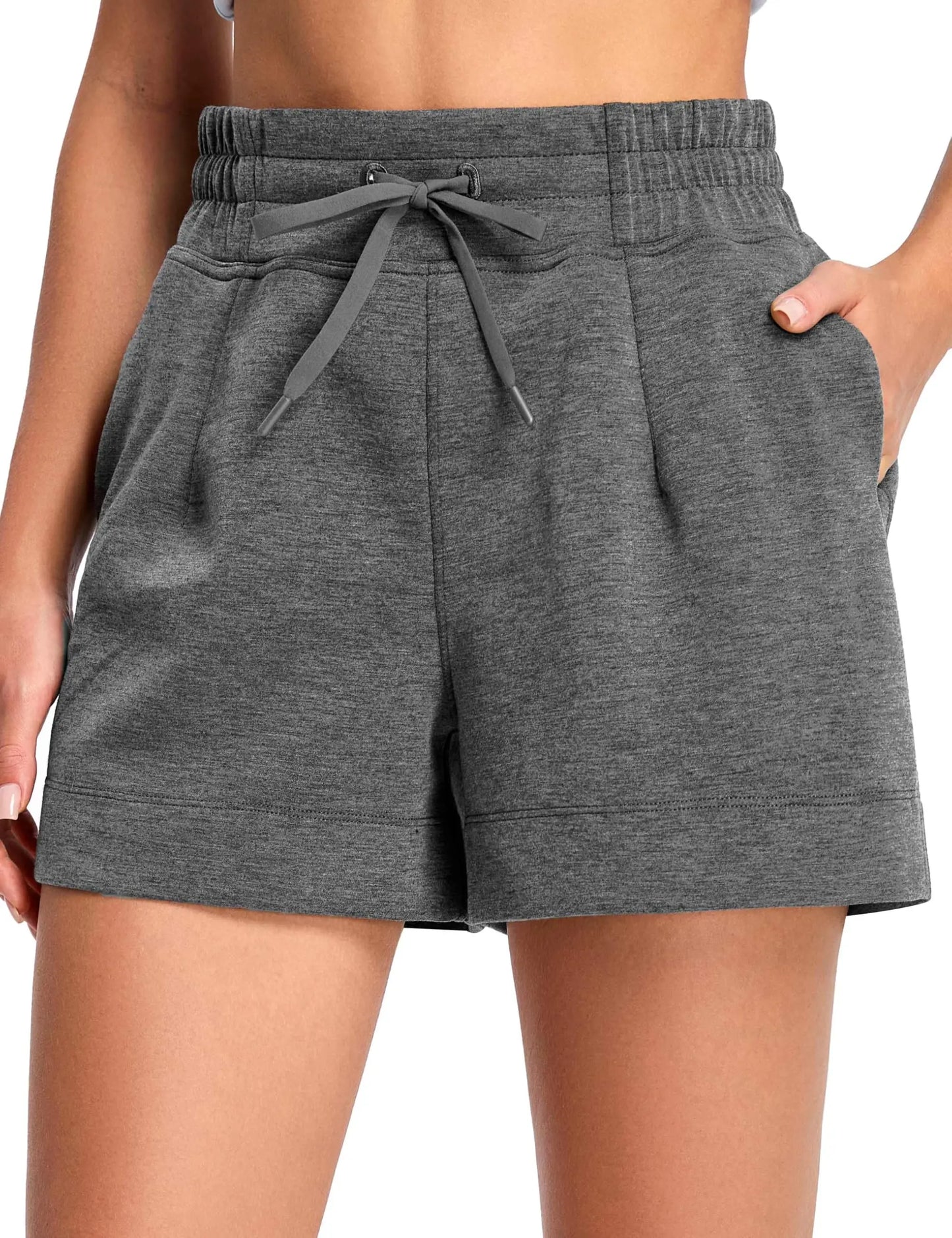 Women Drawstring High Waist Shorts Ultra Soft Comfort