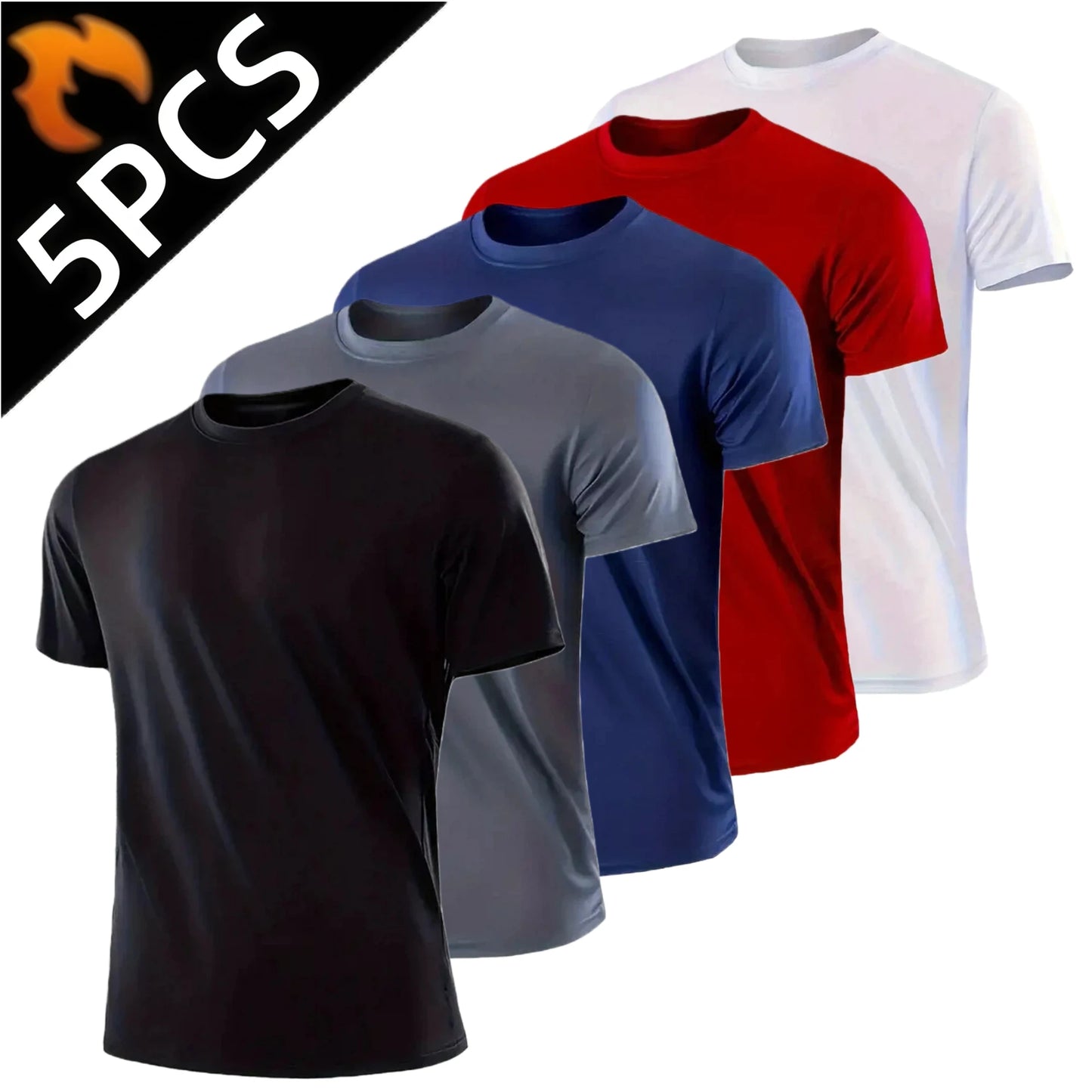 Men's Quick Dry Short Sleeve Lightweight Sports Shirt