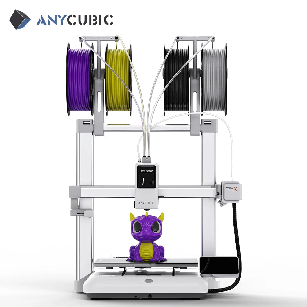 ANYCUBIC Kobra X 3D Printer 2X Speed & Filament Saving Auto Leveling Max 600mm/s Print Speed Soft & Hard Multi-color 3D Printer