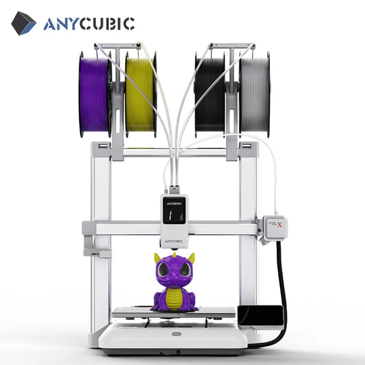 ANYCUBIC Kobra X 3D Printer 2X Speed & Filament Saving Auto Leveling Max 600mm/s Print Speed Soft & Hard Multi-color 3D Printer