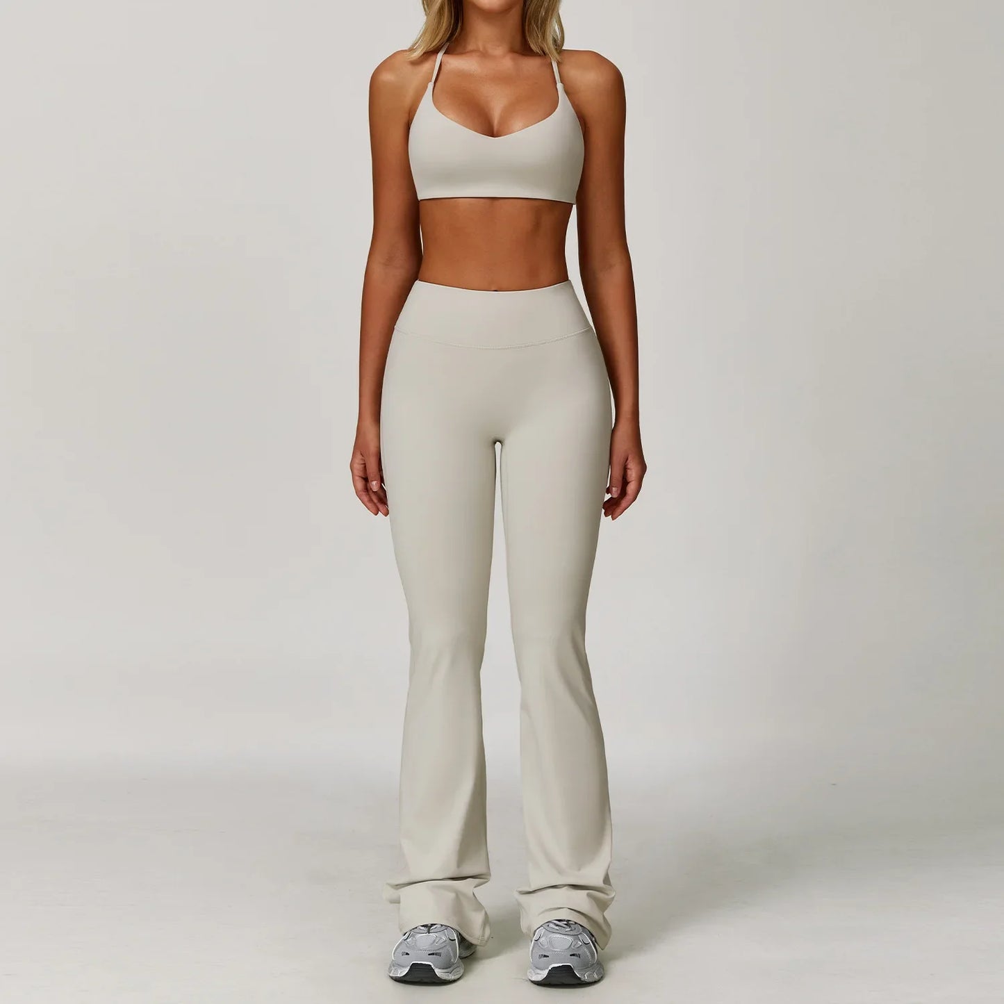 Women's Yoga Set Athletic Wear With Scrunch Leggings And Shorts