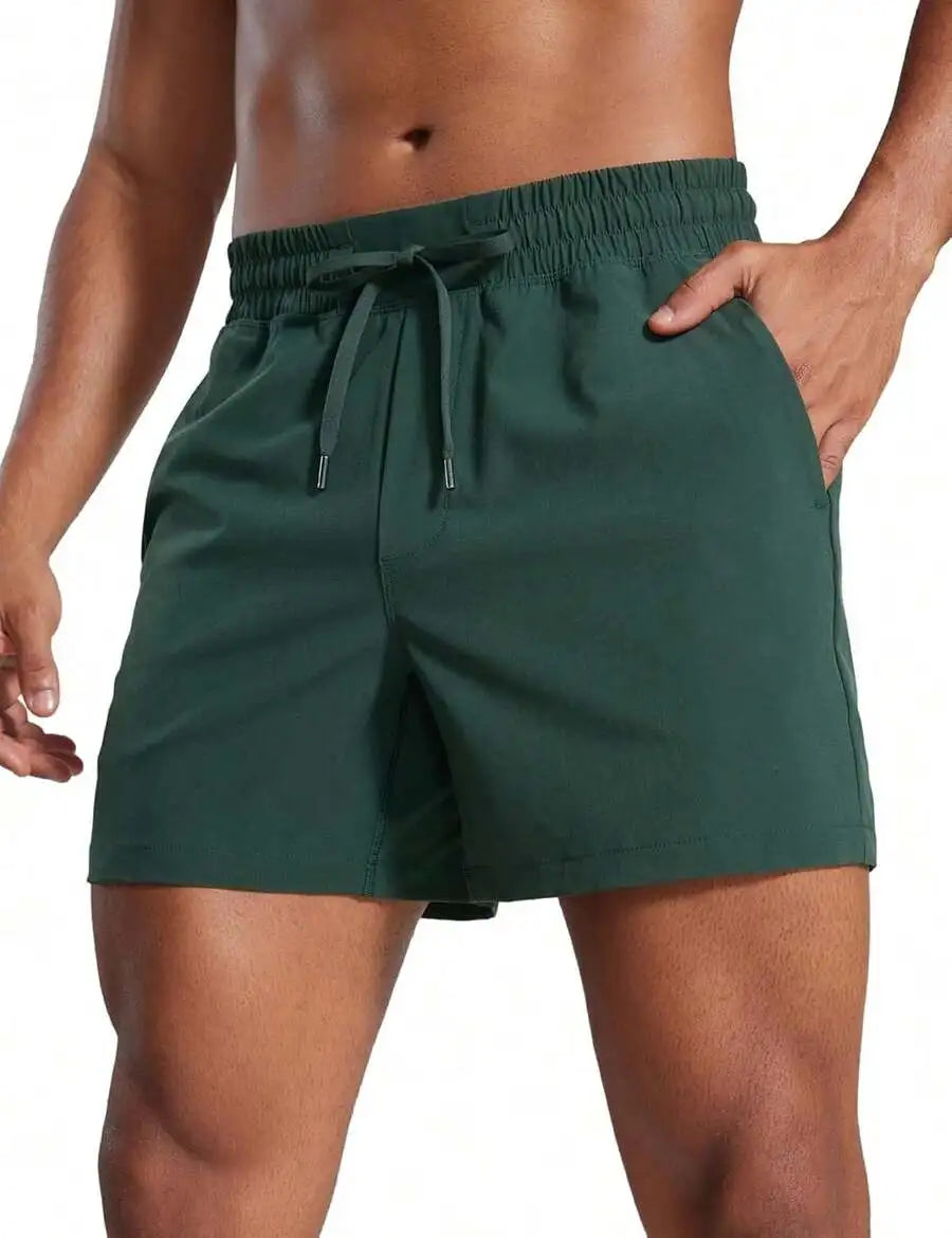 Men's Unlined Sports Shorts Lightweight Quick-Drying With Pockets