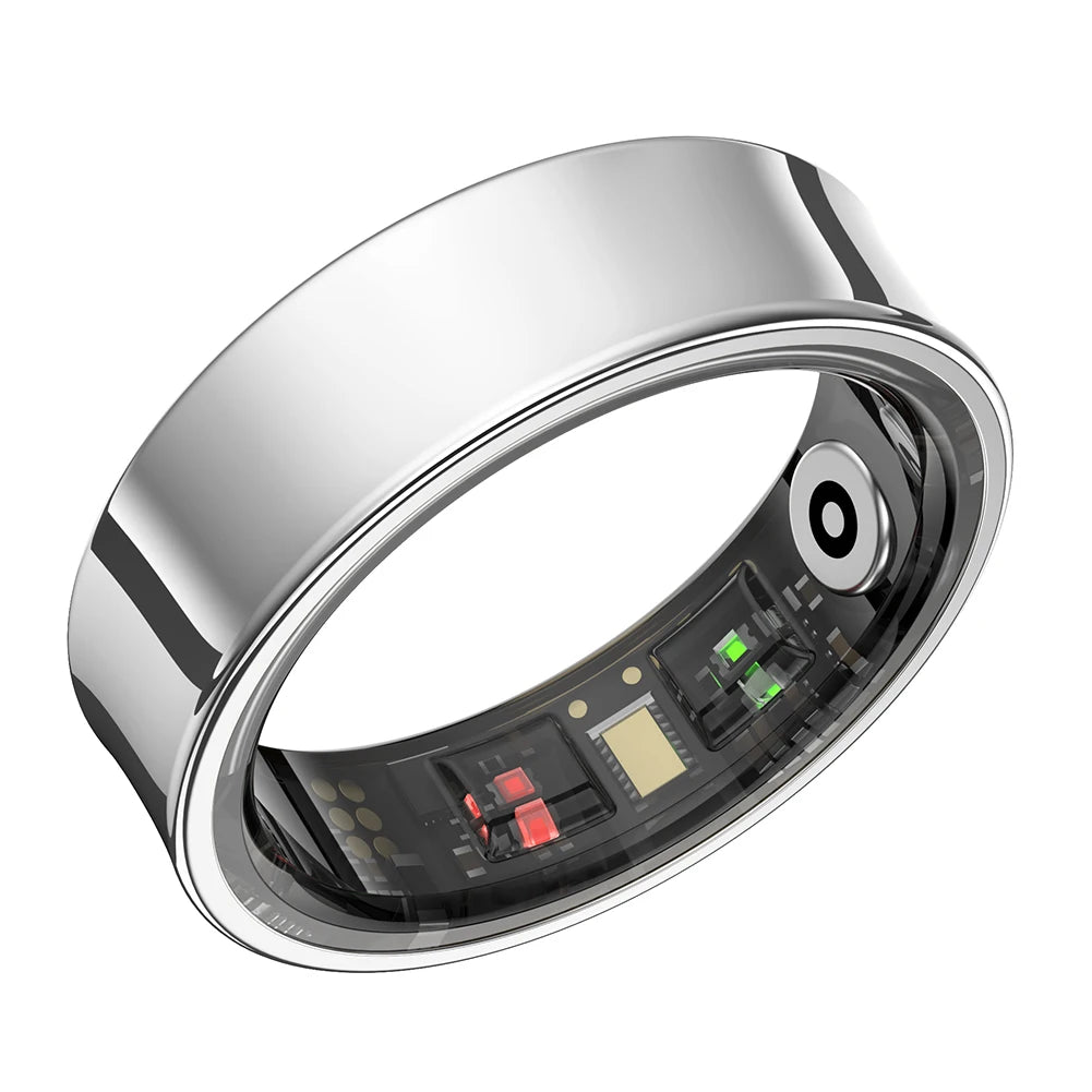 R09 Smart Ring Heart Rate Blood Oxygen Sleep Monitoring Health Fitness Rings with Charging Case Sport Health Ring for Men Women
