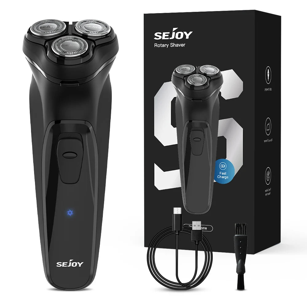Sejoy Electric Razor For Men Rechargeable Shaver Floating Head