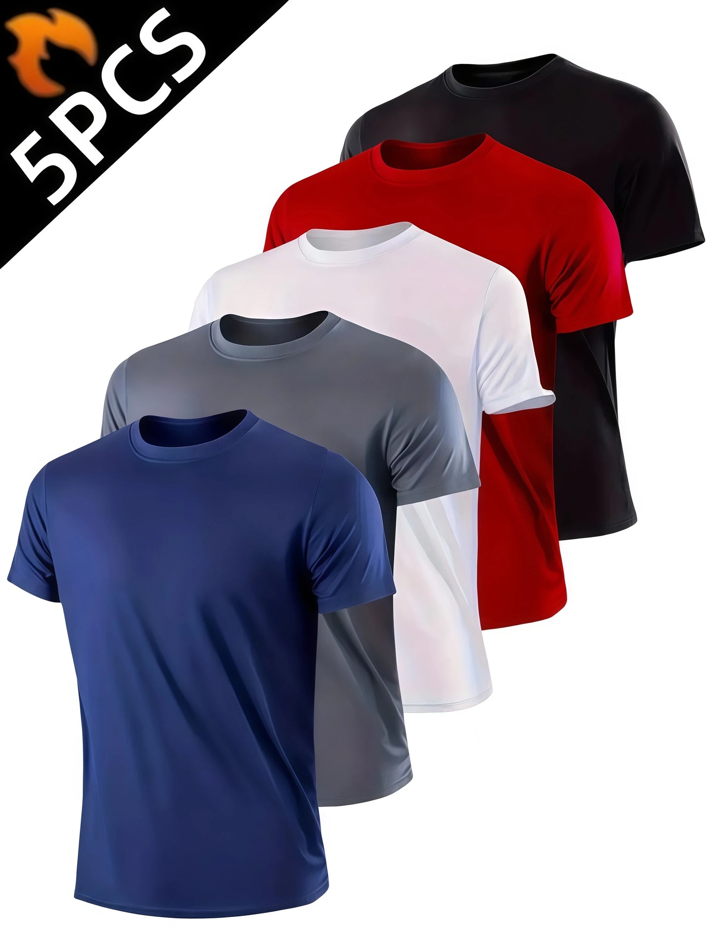 Men's Quick Dry Short Sleeve Lightweight Sports Shirt