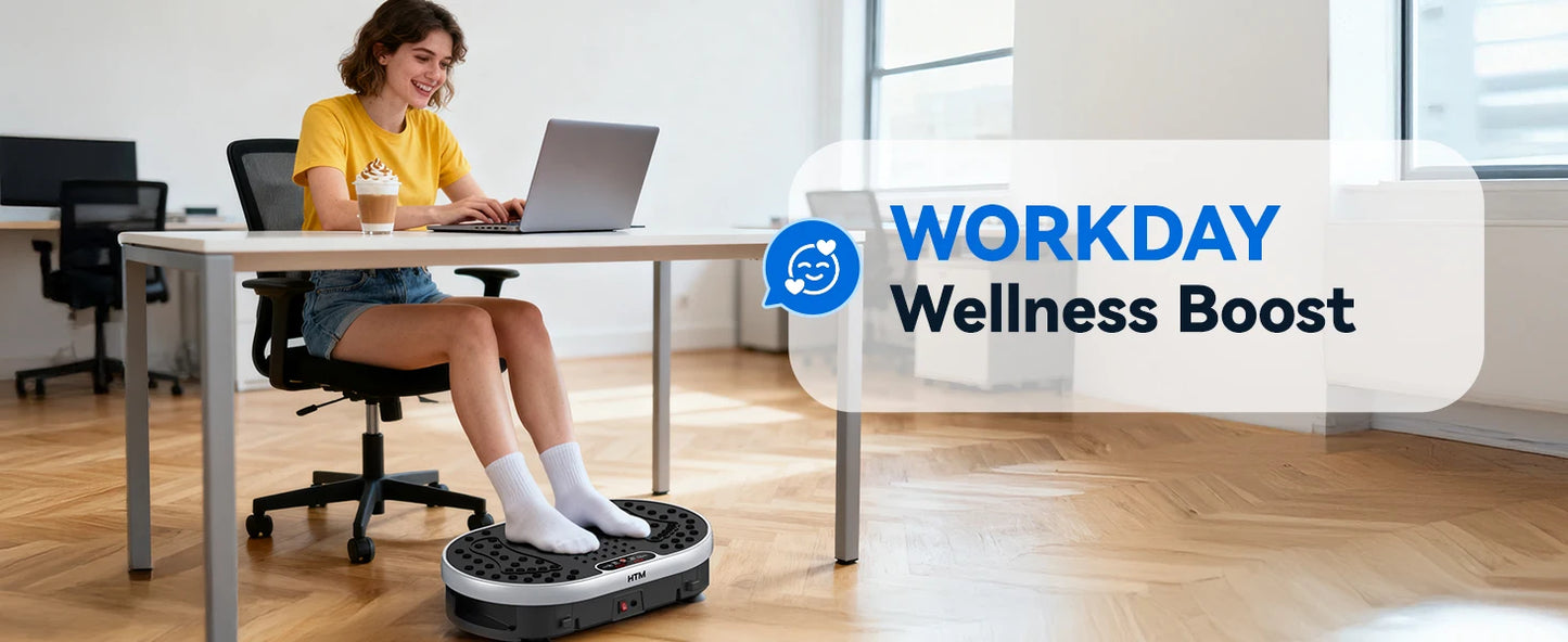 HTM Vibration Plate Exercise Machine With 120 Speed Levels