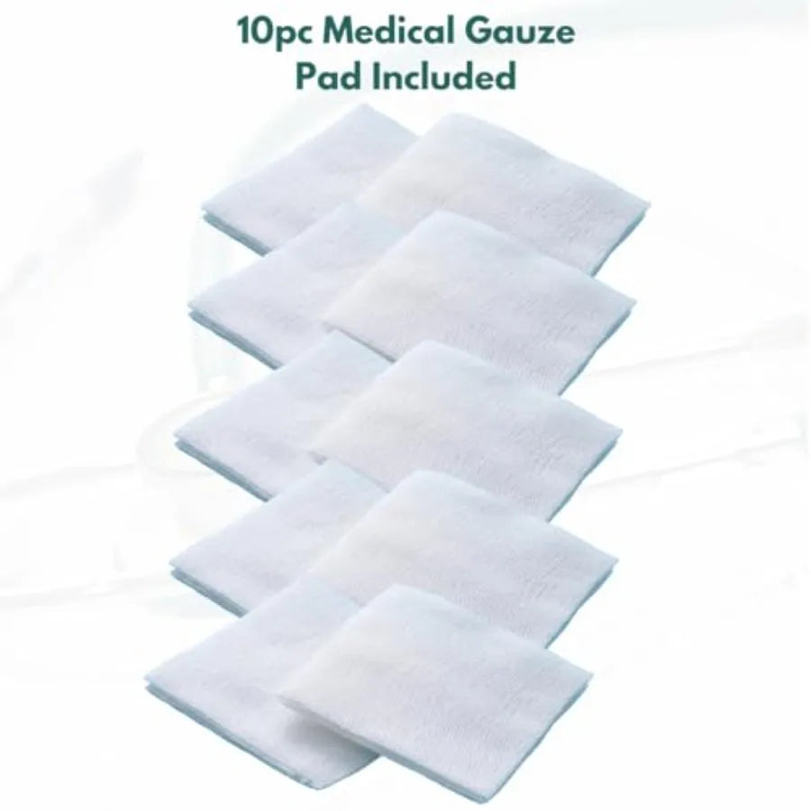 Clear Waterproof Medical Tape Set With 4 Rolls Gauze Pads